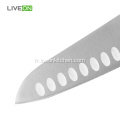 Couteau de chef Santoku 6 pouces avec manche en POM